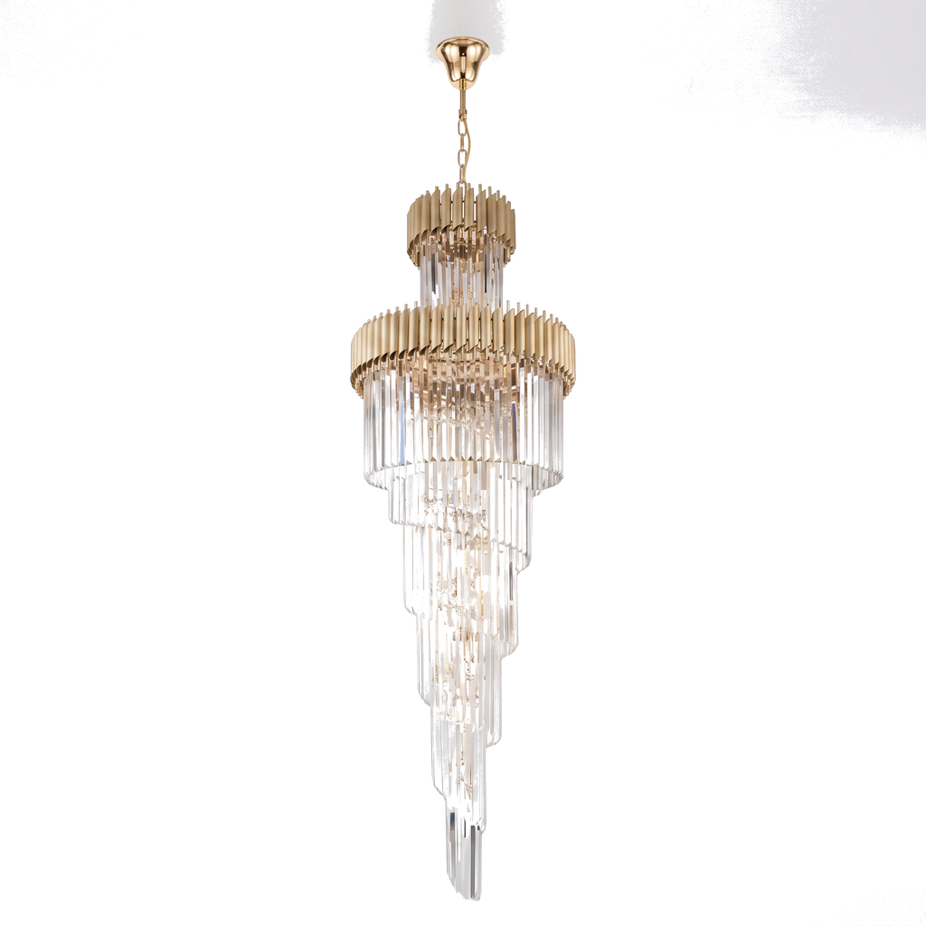 Lustre Cascade Noir & Or