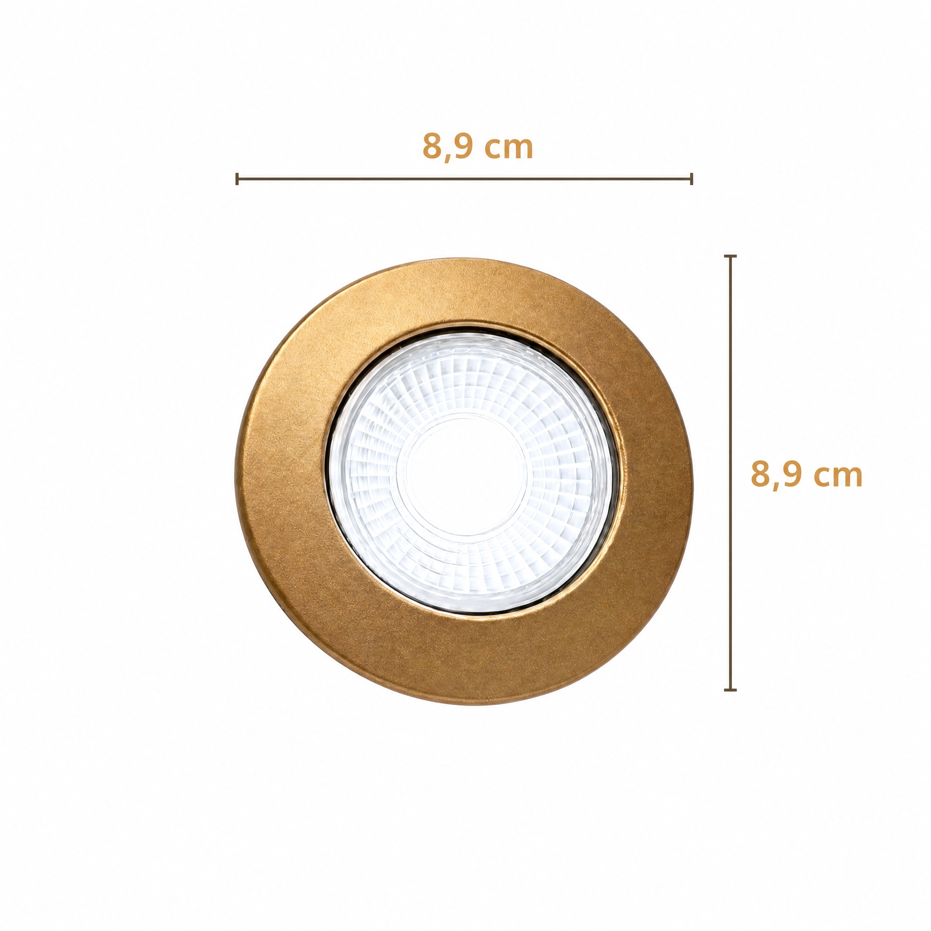 Mini Spot de Embutir Frost Gold