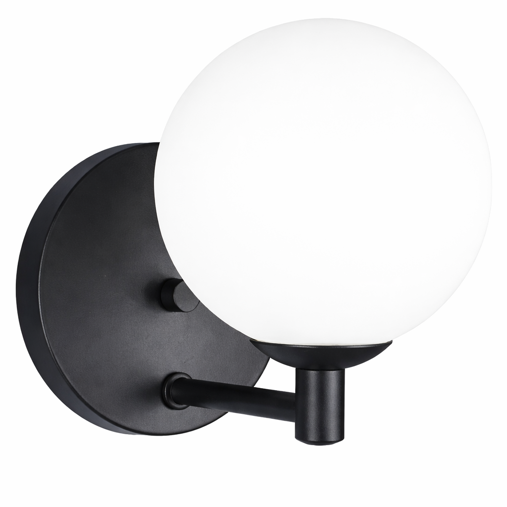 Arandela Orbe Prime — Elegância minimalista com globo de vidro