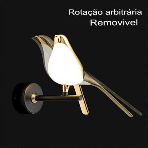 Arandela Pássaro Europeu lummedesign: Iluminação com Toque de Natureza e Sofisticação