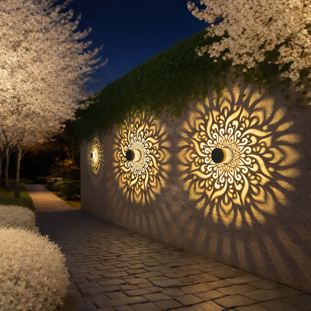 Arandela Mosaico Lux – Solar LED Mandala (IP55)