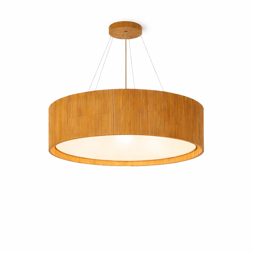 Pendente Redondo Madeira 40 cm