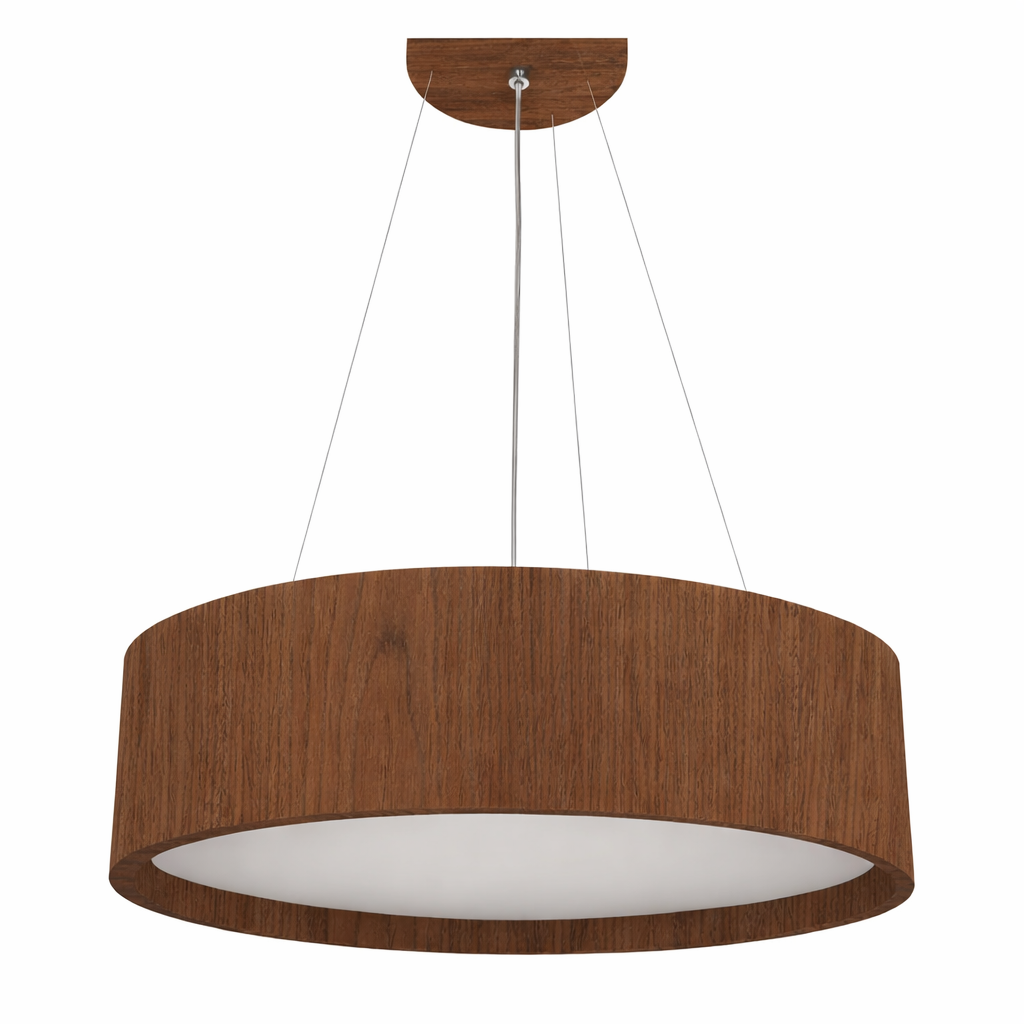 Pendente Redondo Madeira 40 cm