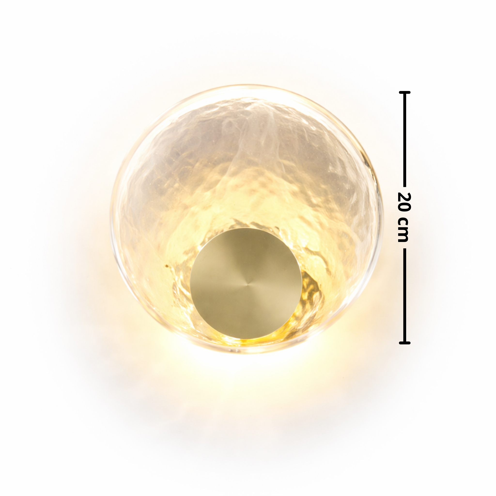 Arandela Eclipse Cristal – LED Integrado (Bivolt)