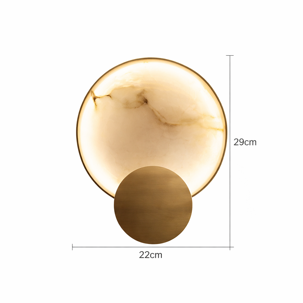 Arandela Marble Aura Gold