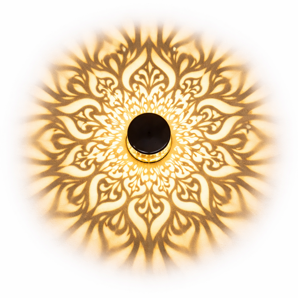 Arandela Mosaico Lux – Solar LED Mandala (IP55)