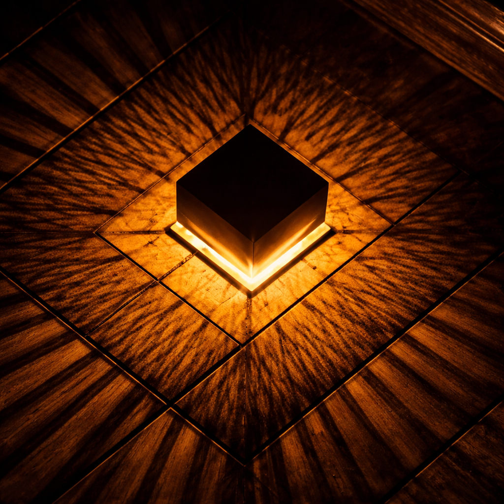 Arandela Mosaico Aurora – Efeito Luz & Sombra, Acendimento Automático