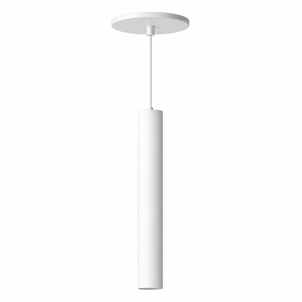 Pendente Tubo Cilindro Inox 30 cm — Minimalista, Elegante e Preciso