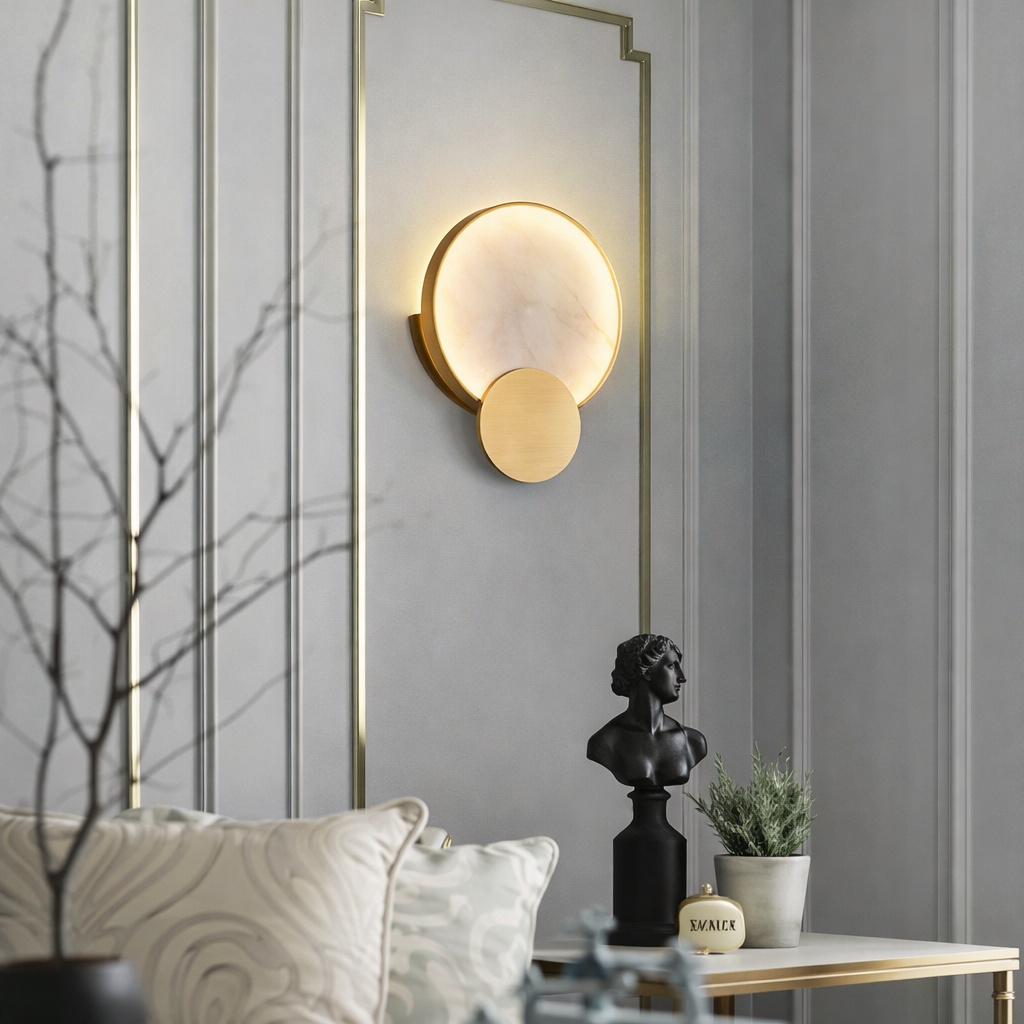 Arandela Marble Aura Gold
