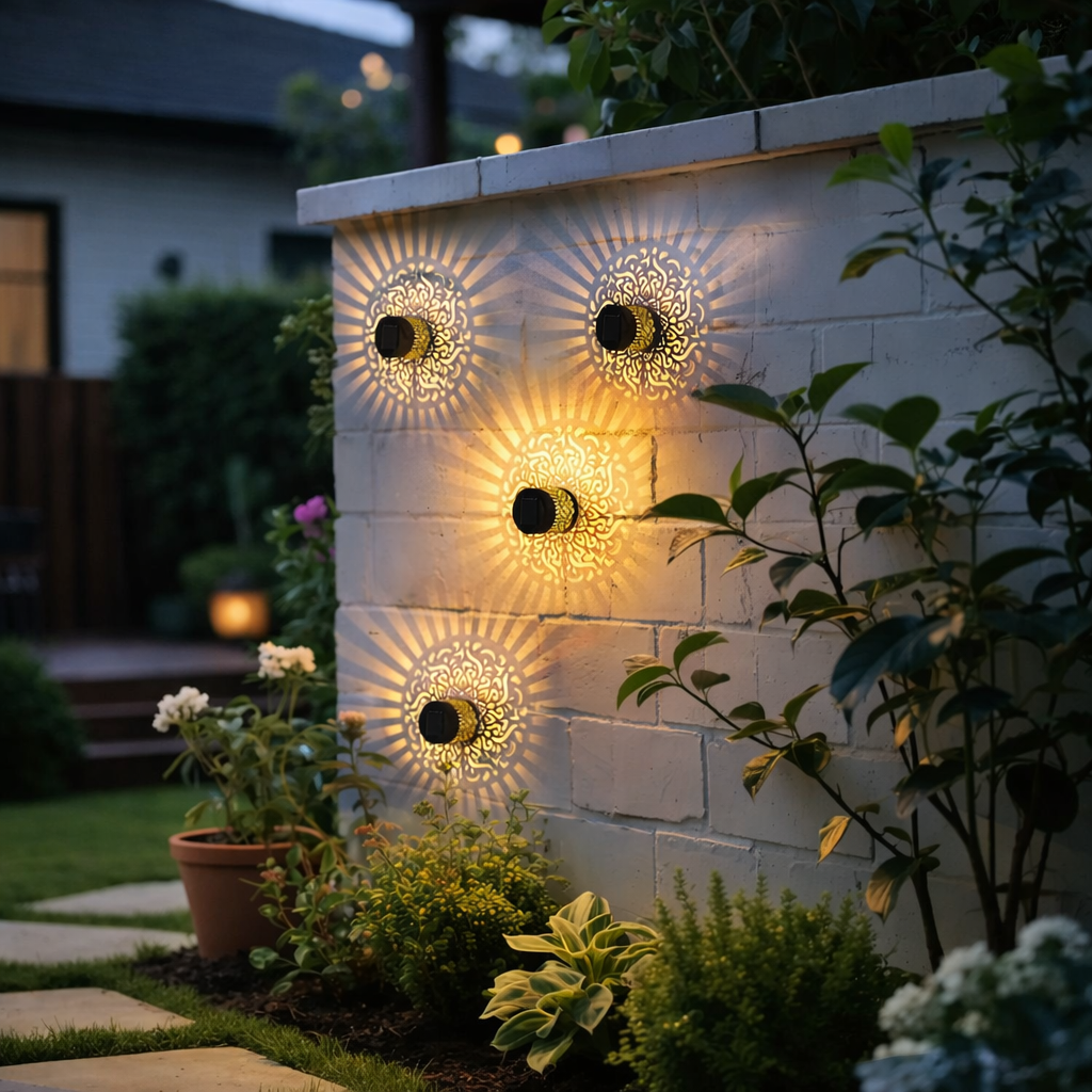 Arandela Mosaico Lux – Solar LED Mandala (IP55)