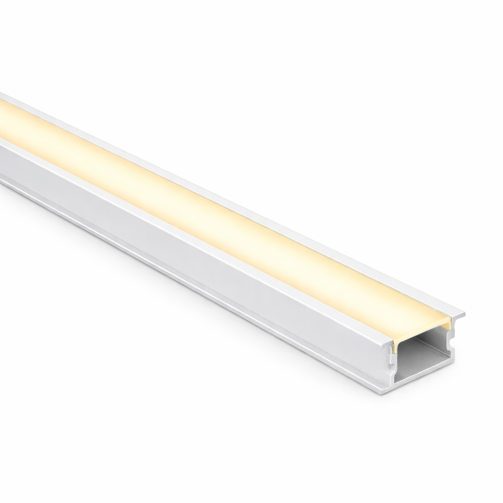Kit 2 Metros Perfil de LED De Embutir