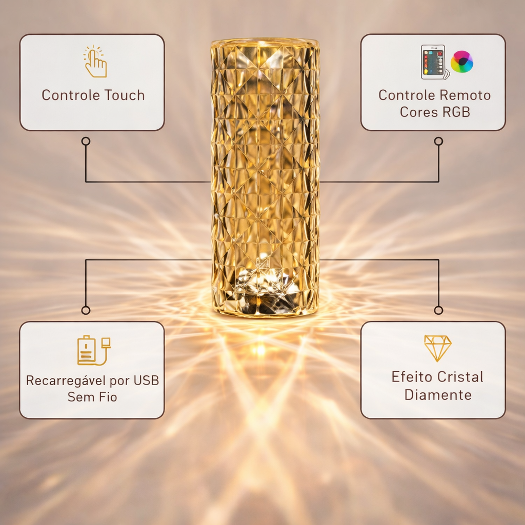 Luminária Diamond Touch