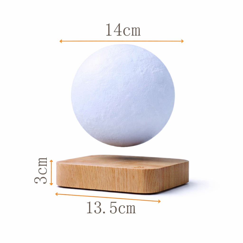 Luminária Magnética Lua — Luz Noturna LED com Temperatura de luz Ajustável