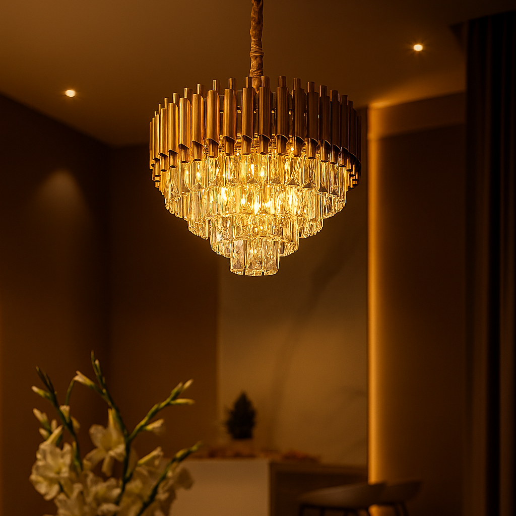 Lustre Pendente Cristal K9 - Lux Aurora