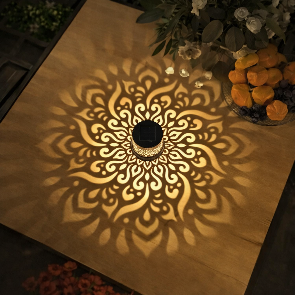 Arandela Mosaico Lux – Solar LED Mandala (IP55)