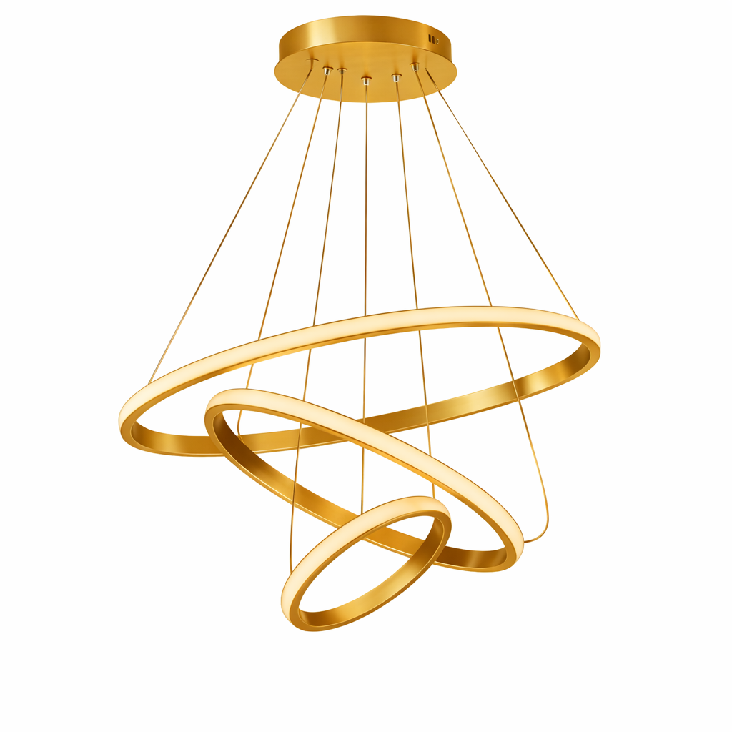 Lustre Pendente 3 Aros - Aurea