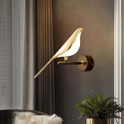 Arandela Pássaro Europeu lummedesign: Iluminação com Toque de Natureza e Sofisticação