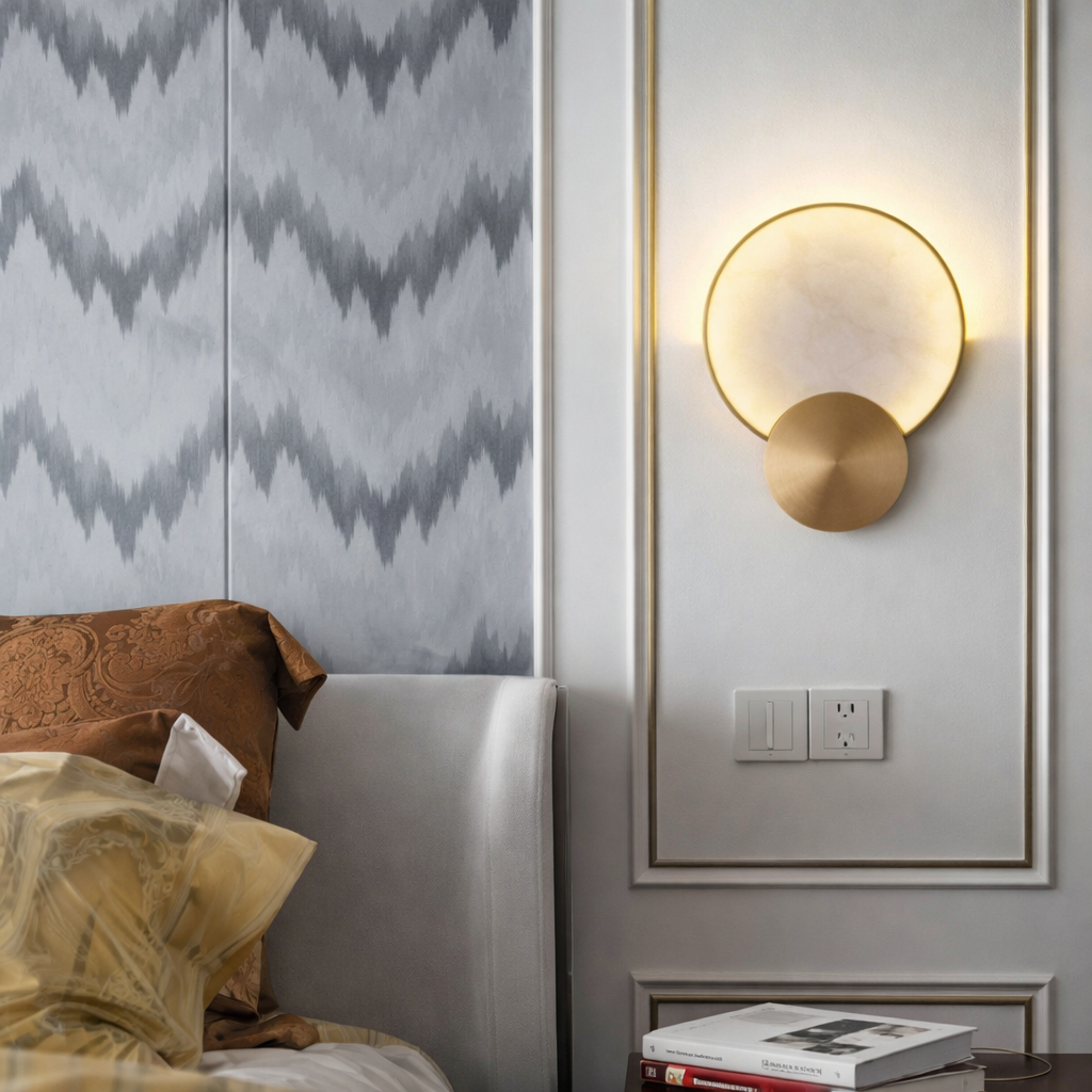 Arandela Marble Aura Gold