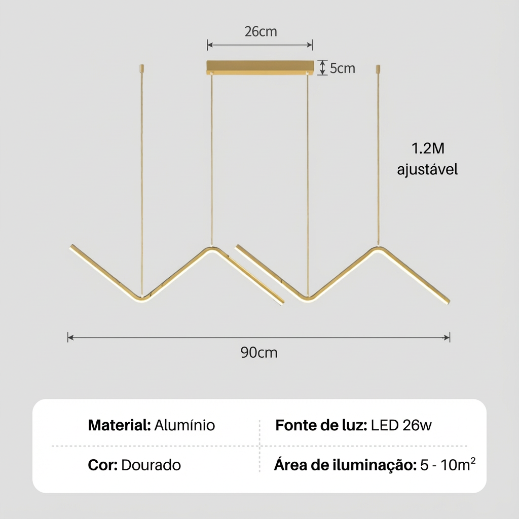 Pendente Minimalista LED Dellatorre